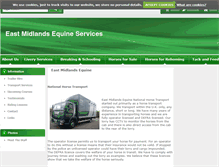 Tablet Screenshot of eastmidlandsequine.com